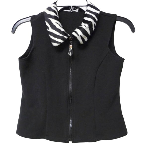 Y2K My Michelle zebra print halter top and flare pants . youth size 12 - Picture 4 of 9